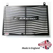 Honda CB650F (17-21) Beowulf Black Stainless Steel Radiator Guard H038PCB