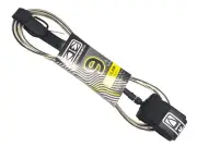 Ocean & Earth Longboard Surfboard Ankle leash 9ft Cord 7mm Black/Clear Color