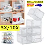 Shoe Drawers Display Cases Rack Storage Plastic Cabinet Sneaker Boxes Organiser