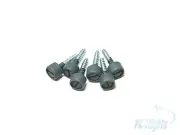 6 PCS - PAINTED ALUMINUM DZUS FASTENER REPLICA W/ WOOD SCREW FLIGHT SIM COCKPIT