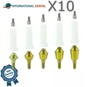 10x Dental Multi Unit 1.4 Plastic Sleeve Set Straight Int Hex 2.42 Adapter Head