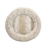 Superior Pet Goods Harley Plush Dog Bed Light Brindle Faux Fur Medium 60x60x18cm