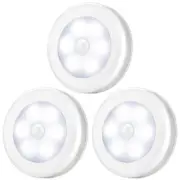 Wireless Round Motion Sensor LED Night Light Battery Powered Cabinet Night Lamp
