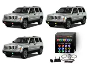RGB Multi Color LED Halo kit with Wifi App for 2011-2015 Jeep Patriot Fog Lights (for: Jeep)