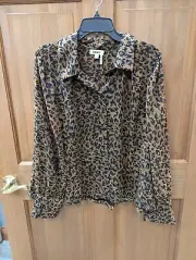 Dkny leopard plus size blouse. 2xl. #97