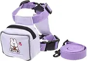 Kisangel Portable Leash Adorable Backpack Style for Outdoor Activities Strong and Wear-Resistant Suitable for Pets Bunny