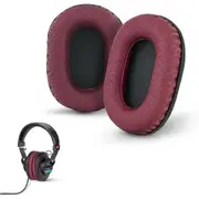 Replacement Earpads For Sony Mdr 7506, V6 & Cd900st With Memory Foam Ear Pad & Suitable For Other On Ear Headphones (red)