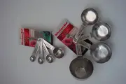 New KitchenAid Stainless Steel Set of 8 Measuring Cups and Spoons