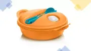 Tupperware Hoot Food On The Go Bowl Set 850 ml Orange New