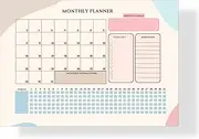 Bedazzle undated tear off planners Premium Monthly Planner: Organize Your Life in Style - A4 Size, Monthly & Weekly Spreads, Goal Tracking, and More - Perfect for Australia Marketplace