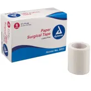 Paper Surgical Tape Hypoallergenic First Aid Dynarex 6 Rolls 2"X10 Yards 3 Pack