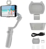 Coyktonty Magnetic Fill-in Light Portable LED Light for DJI OM6/OM SE/OM 5/OM4/SE with 3 Adjustable Color Temperature,200 mAh Rechargeable with USB Charging