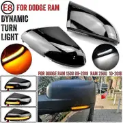 2009 - 2018 Dodge Ram 1500 Pair LED Turn Signal Lights for Dynamic Side Rearview Mirrors