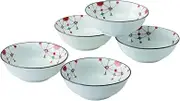Saikai Pottery Hasami Ware 31047 Small Bowl, Set of 5, Dinnerware Set, Bowl, Plate, Mini Bowl, Diameter Approx. 4.7 x Height 1.8 inches (12 x 4.5 mm), Microwave and Dishwasher Safe, Made in Japan