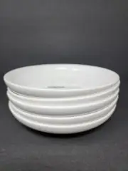 Set of 5 Mikasa Sloane White Bone China 8" Pasta Bowls New