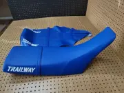 YAMAHA TW200 TRAILWAY 200 SEAT COVER 1987 TO 2019 MODEL + STRAP (BLUE) (Y-166)