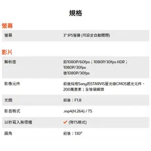 MIO 815D 前後星光級 安全預警六合一 GPS WIFI 雙鏡頭行車記錄器送32G記憶卡 公司貨 三年保固