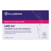 Henry Blooms Lady-Lac Cranberry 60000 with Probiotics 30 capsules