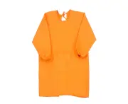Kids Art Smock, Apron with Pocket for Children, Artist Painting Aprons Smocks with Long Sleeve,Orange,105-125cm
