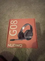 NUBWO G08 Dual Wireless Gaming Headset with/ Microphone, RGB Light Blue