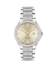 Movado S. e. Automatic Diamond Bezel Watch, 33mm