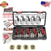Versatile 131-Piece Thread Repair Kit - HSS Drill Bits & Inserts for All Metals