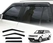 OAD4X4 Weathershields Compatible with Land Rover Range Rover Sport 2005-2013, Weather Shields Window Visors Wind Deflectors Sun Rain Guard 4PCS Set