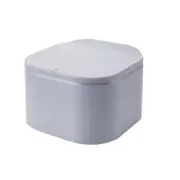 Home Kitchen Living Room Desktop Plastic Press Lid Trash Can Waste Garbage Bin
