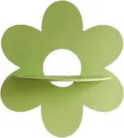 Floating Shelf Flower | Wooden Floating Shelves for Wall Decor,Boho Flower Shape Wall Storage Holder, Wooden Plant Shelf for Bedroom Living Room