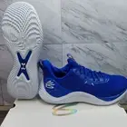 Under Armour Team Curry 10 Basketball Shoes Blue White 3026624-401 Men's SZ 13