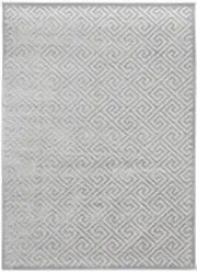 Alice Geometric Silver Rug