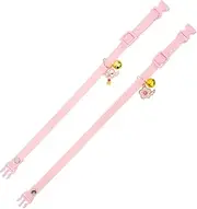 WEKAMOS 2Pcs Decorative Cat Collar with Bell Design Comfortable Neck Collar for Kittens for Parties Training and Outdoor Activities