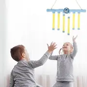 FwQoFvk Catching Sticks Toy with Six Drop Sticks,Adjustable Speed Drop Stick Game,Hand Eye Coordination Falling Sticks Game,Hand Eye Coordination Reaction Training Toy for Children (Blue)
