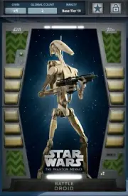 Topps Star Wars Card Trader 2020 Base S1 54321 Battle Droid Endor Forest Digital