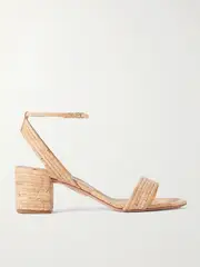 [Aquazzura] Aquazzura - Sundance 50 Cork Sandals - Neutral - IT35.5 IT 35.5 Neutrals