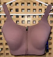 VICTORIA SECRET MAX FRONT-CLOSE SPORTS BRA SIZE 32D Color lilac