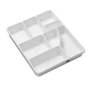 Madesmart Junk Drawer Organiser Home/Kitchen Tray Rectangle 38x31cm White