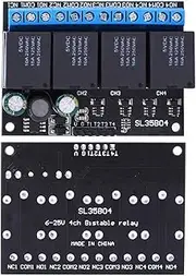 4 Channel Relay Module Bistable Low Level Control Switch with High Reliability Stable Performance for Home Automation