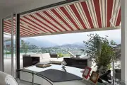 Advaning Luxury 16x10' 4.88m x 3.05m Electric Acrylic Retractable Awning Brick Red w/ Sand Beige