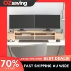 monitor stand storage space solid wood 100x27.5x15 cm pine color 3969