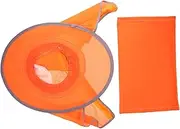 Helmet Sunshade Hard Hat Light Covers Window Visor Sun Visor UV Caps Beanie Powered Solar Sunproof Hat Brim Construction Sun Protection Sunshade Hat Brim Hardhat Visor Net Orange Mobestech