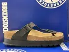 Birkenstock Gizeh Birko Flor Vegan Black Women Platform Sandal Regular 1027367