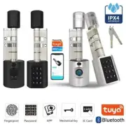 New Fingerprint Cylinder Electronic Smart Door Lock Digital Keypad Code Key Card