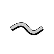 Superspares Heater Hose for Holden Frontera M7 2.0L 4 cyl SOHC 8V MPFI 210mm