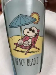 NEW Peanuts Bamboo 4 Cups Snoopy Beach Beagle Eco Friendly dishwasher safe