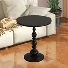 Small End Table (52cm in Height) Sturdy Iron Structure Matte Finished Side Table