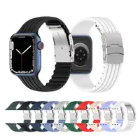 在飛比找蝦皮商城優惠-矽膠錶帶兼容蘋果手錶 apple watch ultra8 
