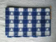 Collectible Linens Textiles Blue White Bear Table Runner 13.5"x70"Cotton USA New
