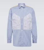 [Junya Watanabe] Junya Watanabe x Roy Lichtenstein patchwork cotton shirt UK 16 pink