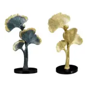 Nordic Ginkgo Biloba Ornament Leaf Sculpture Home Decor Living Room Office Resin
